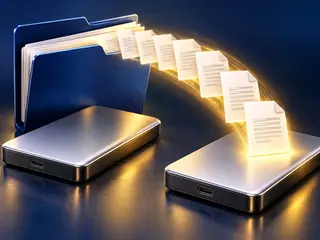 Local documents copied to a separate storage drive.
